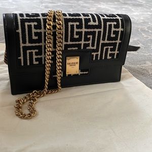 NWOT BALMAIN JACQUARD MINI BAV $1195 ON SAKS